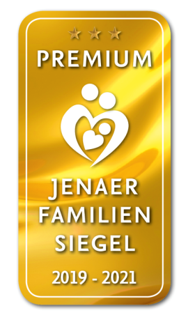 Premium-Familiensiegel in goldener Farbe